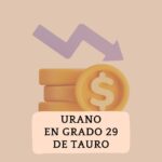 Urano en el grado 29 de Tauro